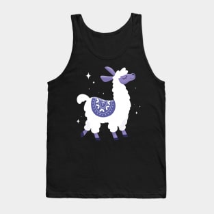 Happy Llama - Purple Tank Top